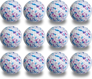 Konfetti Golfbälle 12er Pack - weiß - tolle Geschenkidee - Bild 1 von 1