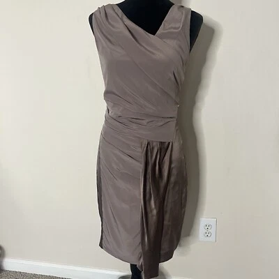 Vestido de cóctel de seda sin mangas topo topo 2b RYCH para mujer talla XS Foto 1 de 4