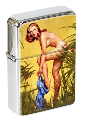 STAR Jungle Pin-up Girl Flip Top Lighter