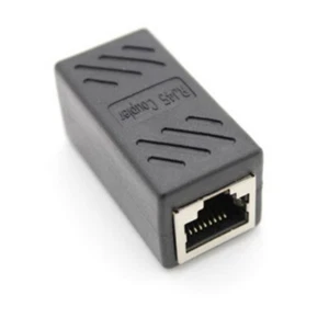 1x Female to Female Network Connector Adapter  LAN RJ45 Ethernet Cable Extension - Picture 1 of 5