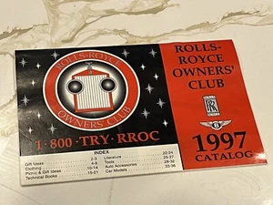 Catalogo Vintage Rolls Royce Owners' Club 1997 - Foto 1 di 4