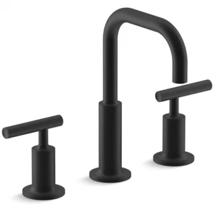 Kohler K-14406-4-BL Purist 1.2 GPM Widespread Bathroom Faucet with Drain, Matte - Picture 1 of 3