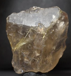 Rutilated Quartz golden yellow Rutile crystal with hematite Bahia, Brazil - Picture 1 of 12