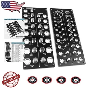Portable 38 Nut and Bolt Thread Size Checker - Essential Tool for Mechanics - Picture 1 of 8
