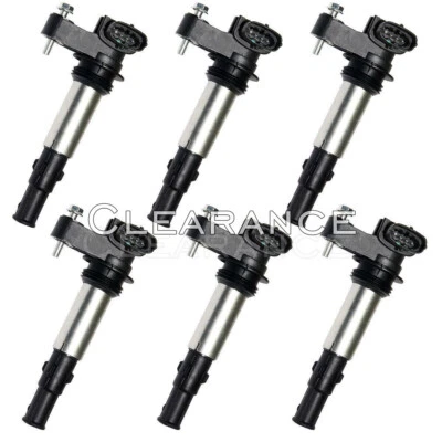 UF375 6 X Ignition Coils for Cadillac SRX CTS STS GMC Acadia Allure 2.8L 3.6L Foto 1 de 4