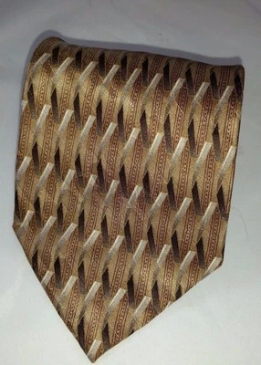 MONTEREY BAY 100% Silk Men's Tie Brown Tan Gray NWOT Necktie - Image 1 of 3