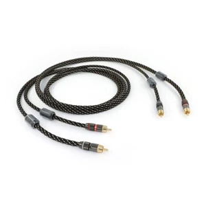 Geschirmtes OFC-HiFi-Cinch-Audiokabel mit vergoldeter Signalverbindung 2m - Bild 1 von 7
