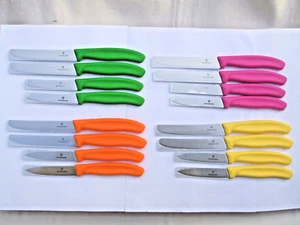VICTORINOX FARBWAHL 4 Messer Brötchenmesser Küchenmesser Tomatenmesser - Bild 1 von 5