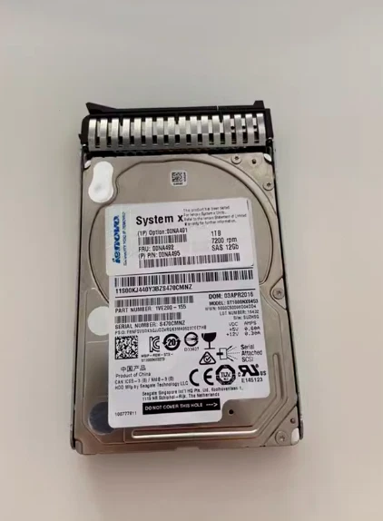 IBM 00NA492 00NA491 1TB 7.2K 12G SAS 2.5'' G3HS w/Caddy HDD - Image 1 of 1