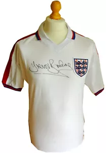 Trevor Brooking Signed Shirt England 1976 NEW BNWT West Ham Football AFTAL COA - Picture 1 of 8