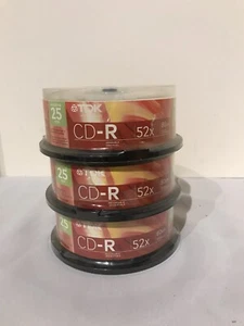 TDK CD-R 52X 80 Min. 3 - 25 Packungen (75 insgesamt) Neu Versiegelt - Bild 1 von 2