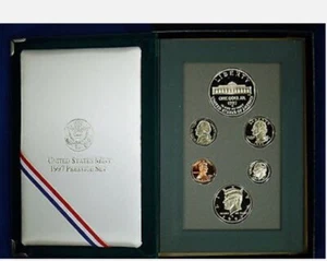 1997 Prestige Proof Set Botanic Garden silver dollar+box cert US coinage Free SH - Picture 1 of 5