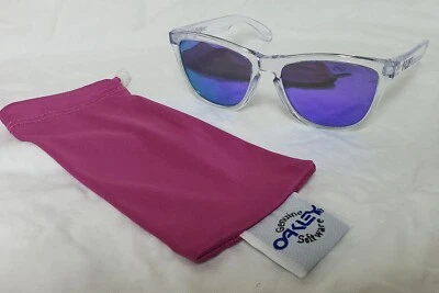 AUTHENIC RARE OAKLEY FROGSKINS 24-305 VIOLET IRIDIUM 55/17/139 - Image 1 of 4