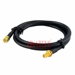 Cable puente antena 1 metro RG58U WIFI 2,4 GHz RP SMA hembra a RP SMA macho - Imagen 1 de 4