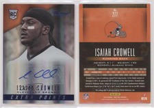 2014 Panini Prestige Extra Points Red Signatures Isaiah Crowell Rookie Auto RC