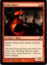 Ember Beast Magic The Gathering Gatecrash Card Light Play X4