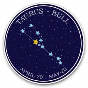 2 x Vinyl Stickers 30cm - Taurus Constellation Stars Horoscope Cool Gift #7473 - Afbeelding 1 van 9