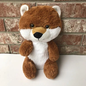 Peluche Kellytoy Zorro Rojo 12" Peluche Sonriente Feliz Ojos Brillantes Marrón Blanco - Imagen 1 de 8