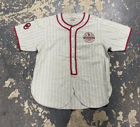 Classic Sportswear Oklahoma Sooners Baseball Jersey Size XL USA 1890 VTG Retro Cover