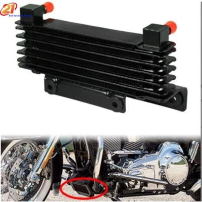 Motorcycle Oil Cooler Radiator Fit For Harley Touring Road Glide FLTR 2009 -2016 - Image 1 of 4