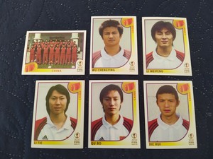 KOREA-JAPAN 2002 China BLUE BACK FOOTBALLERS SANDWICHES WC CHOOSE Candle Figure