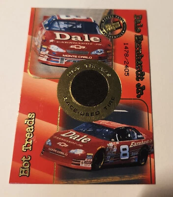 Dale Earnhardt Jr 2001 Press Pass Trackside Hot Treads HT16 Race used Tire Card - Image 1 of 2