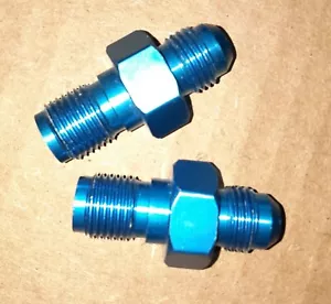 2 PACK AN-6 TO 9/16"-18 Inverted Flare Adapter Fitting Fuel pump racing - Picture 1 of 2