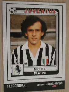 PROMOCARD MICHEL PLATINI JUVENTUS JUVE ALBUM PANINI NEW - Picture 1 of 1