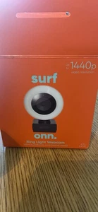 onn. Webcam avec anneau lumineux - 3 niveaux LED - Autofocus et tête pivotante. surf - Photo 1/4