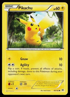Pikachu 48/162 Common XY - BREAKthrough Pokémon Card - Image 1 of 2