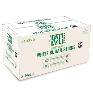 TATE & LYLE WHITE SUGAR STICKS - BOX OF (Approx 1,000 Sticks) FAIRTRADE x4 Boxes - Picture 1 of 2