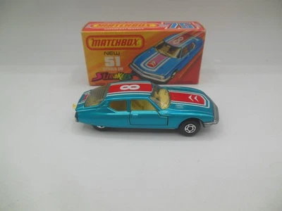 Matchbox Superfast MB - 51 b Streakers Citroen SM en azul casi como nuevo Foto 1 de 4