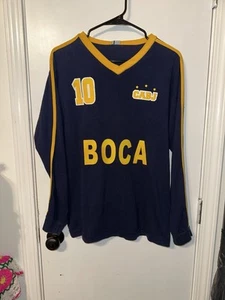 Retro Boca Juniors 98 Campeones CABJ Futbol Argentino Size M RIQUELME - Picture 1 of 11