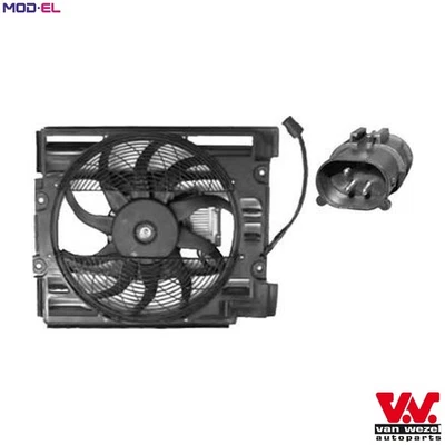 FAN ENGINE COOLING 0639752 FOR BMW M47D20 2.0L 4cyl 5 E39 M57D25 M51D25 M54B25 - Image 1 of 4