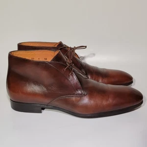 Santoni 'Urban' Chukka Boot - Brown Leather - Size 10 D - Picture 1 of 10