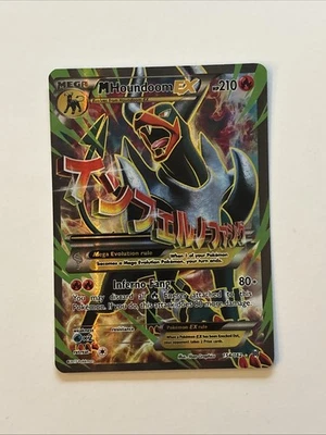 ** Mega Houndoom EX  154/162 XY Breakthrough NM Pokemon - Image 1 of 4
