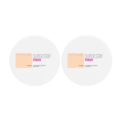 2 x Maybelline SuperStay 16HR Waterproof Matte Powder Foundation 9g - 10 Ivory - image 1 of 4