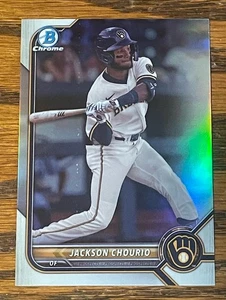 Jackson Chourio 2022 Bowman Chrome Refractor Free Ship - Picture 1 of 2