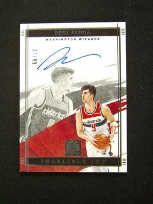 2021-22 Panini Impeccable Deni Avdija Indelible Ink Auto /99 - Image 1 of 2