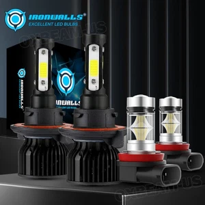 4-sides H13 H11 LED Headlight High Low Beam Fog Light 4x For Ford Flex 2009-2025 - Bild 1 von 12