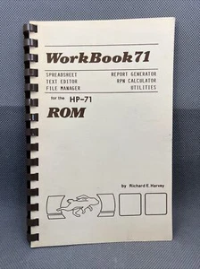 Workbook 71 manual para HP-71B, ROM no incluida - Imagen 1 de 5