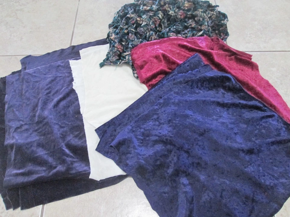 Lot of 19 Velvet fabric squares 12” X 12” - Image 1 of 1