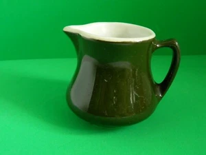 Crema verde oscuro vintage Shenango China castillo nuevo castillo restaurante - Imagen 1 de 4