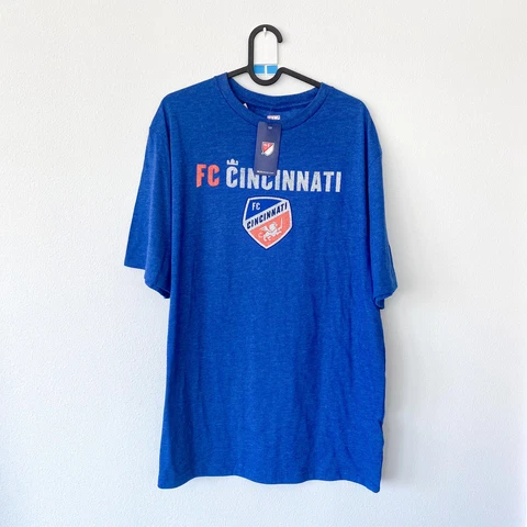 New Men’s FC Cincinnati Soccer Blue Soft T-shirt - L - Large Cover