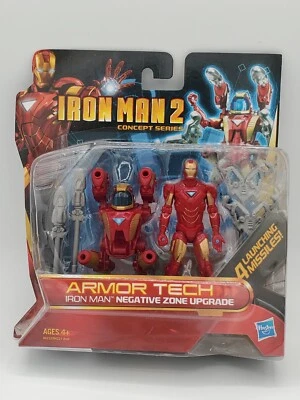 Figura Iron Man 2 Concept Series 2010 Armor Tech zona negativa actualización 3,75 pulgadas Foto 1 de 2