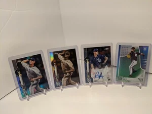 2020 Topps Chrome Michel Baez Rookie RC Auto Sepia Prism Refractor (4) Card Lot - Picture 1 of 7