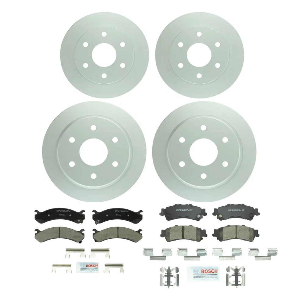 Kit de frenos delanteros Bosch 304,6 mm traseros 325 mm disco rotores pastillas de cerámica para Chevy GMC Foto 1 de 1