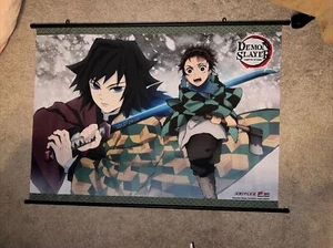 Demon Slayer Giyu Tomioka and Tanjiro Wall Scroll 30x42 - Picture 1 of 1