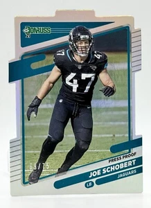 2021 Donruss Press Proof Silber Stanzen #135 Joe Schobert 69/75 Jaguare - Bild 1 von 2