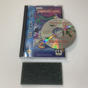 Dragon's Lair (Sega CD) Complete CIB W/ Manual & Foam MINT DISC